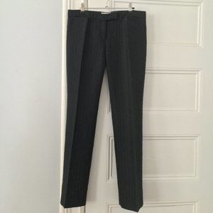 Vintage Paul & Joe France Black Cotton Wool Blend Jacquard Trousers Size 42